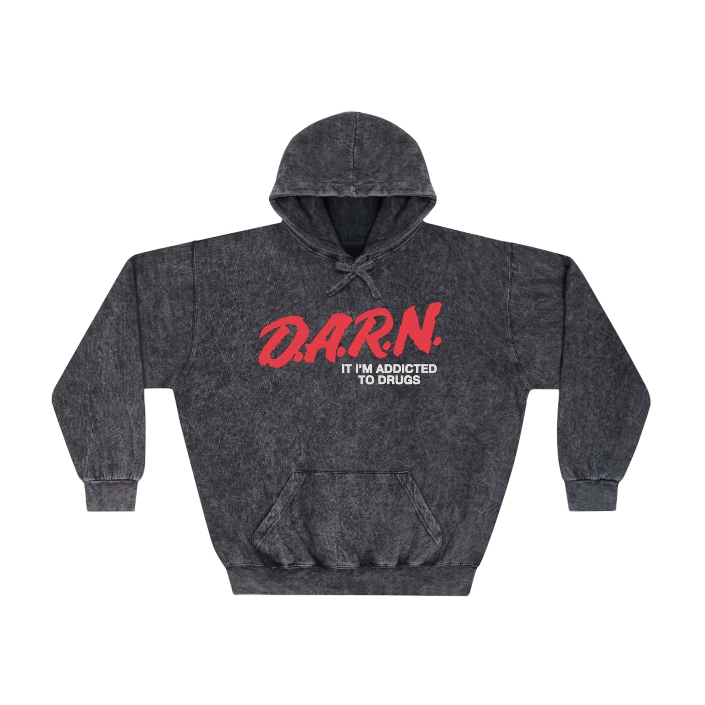 D.A.R.N. Unisex Mineral Wash Hoodie